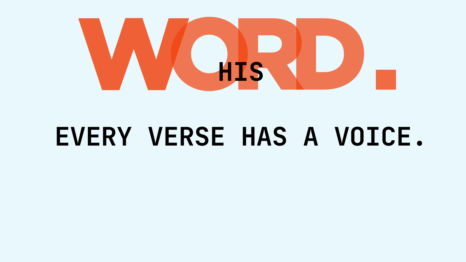 His Word (IHS RECITAL ONLY NOT FOR PUBLIC USE)