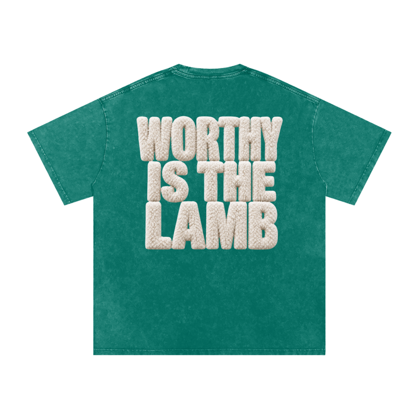 The Lamb Snow Washed Oversized Cotton T-Shirt