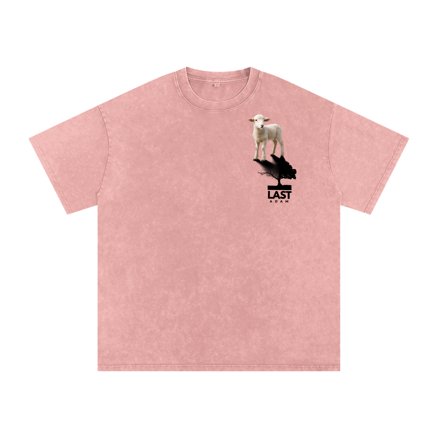 The Lamb Snow Washed Oversized Cotton T-Shirt