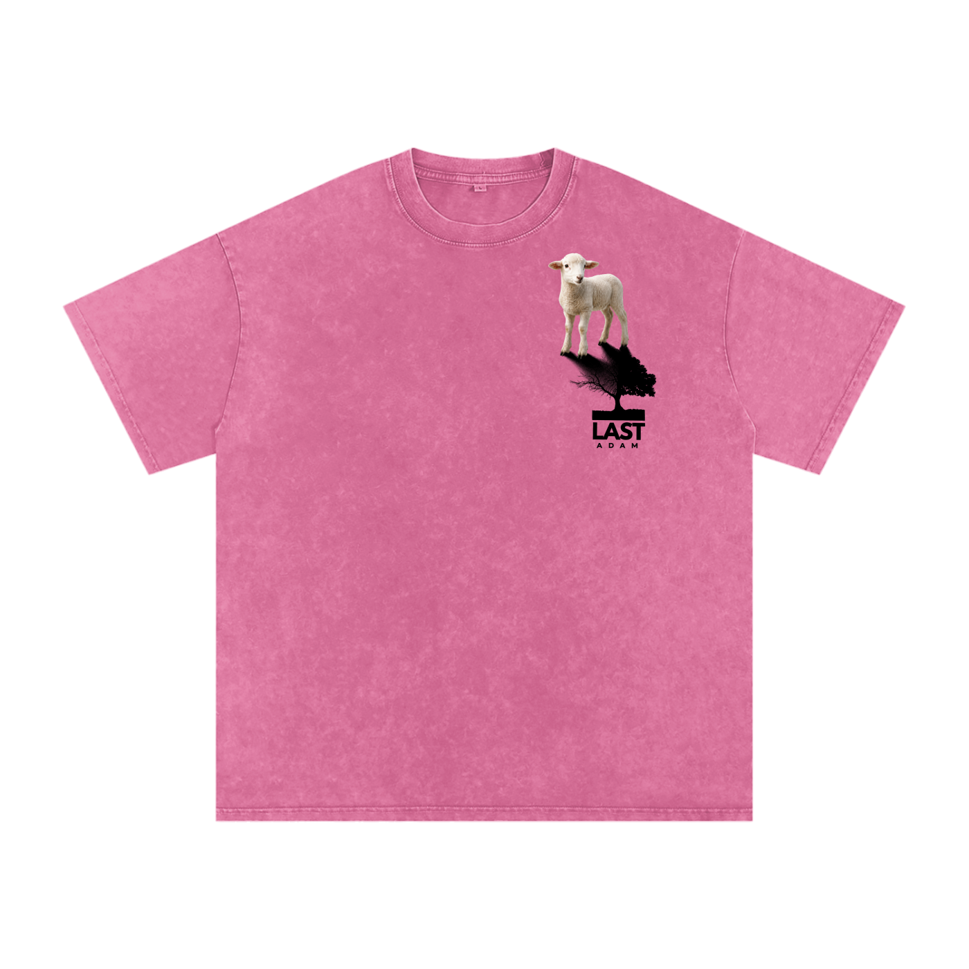 The Lamb Snow Washed Oversized Cotton T-Shirt