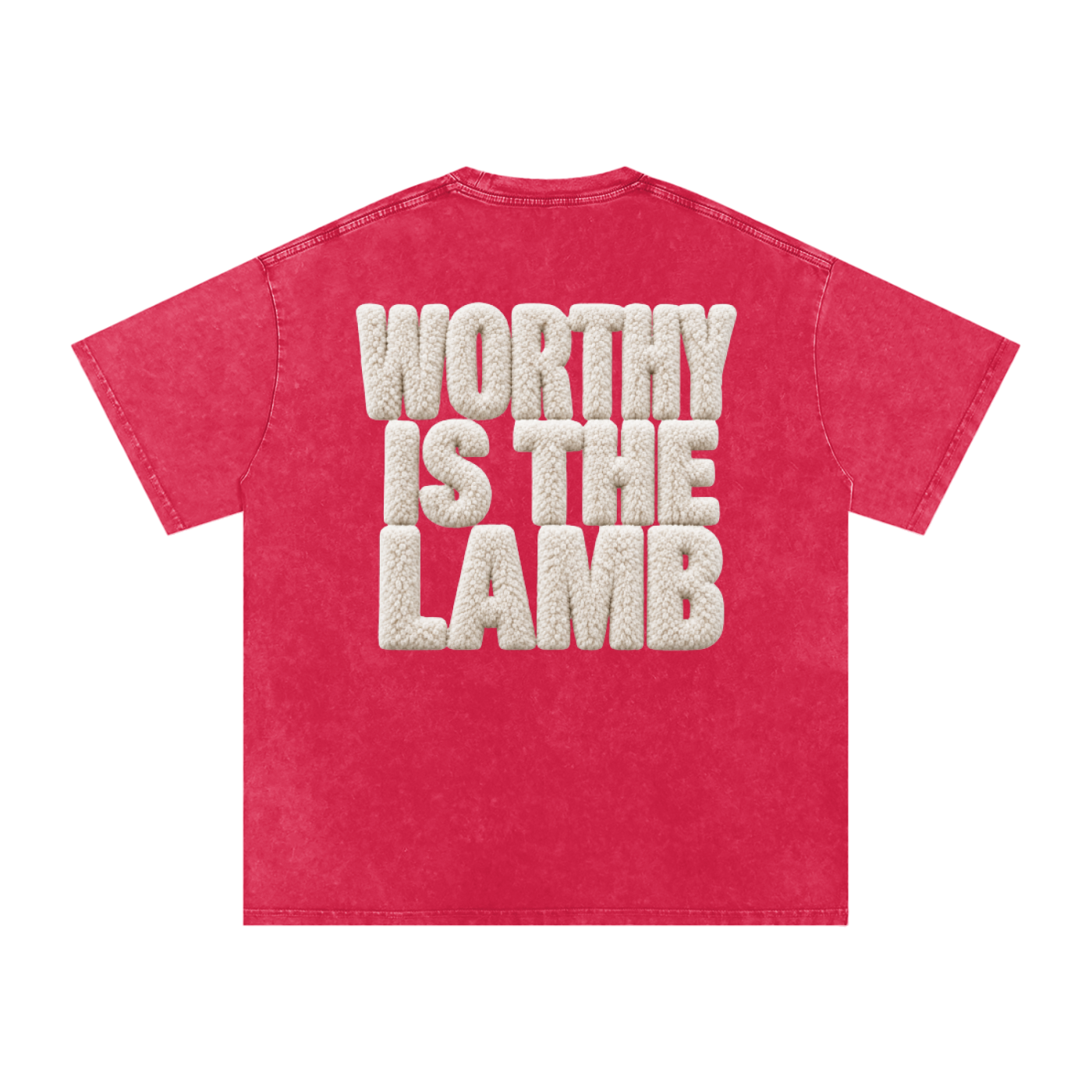 The Lamb Snow Washed Oversized Cotton T-Shirt