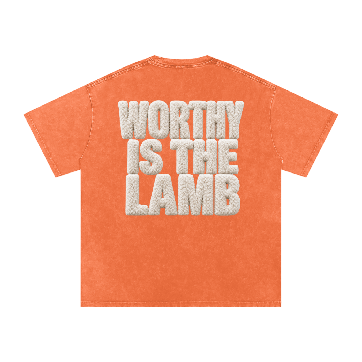 The Lamb Snow Washed Oversized Cotton T-Shirt