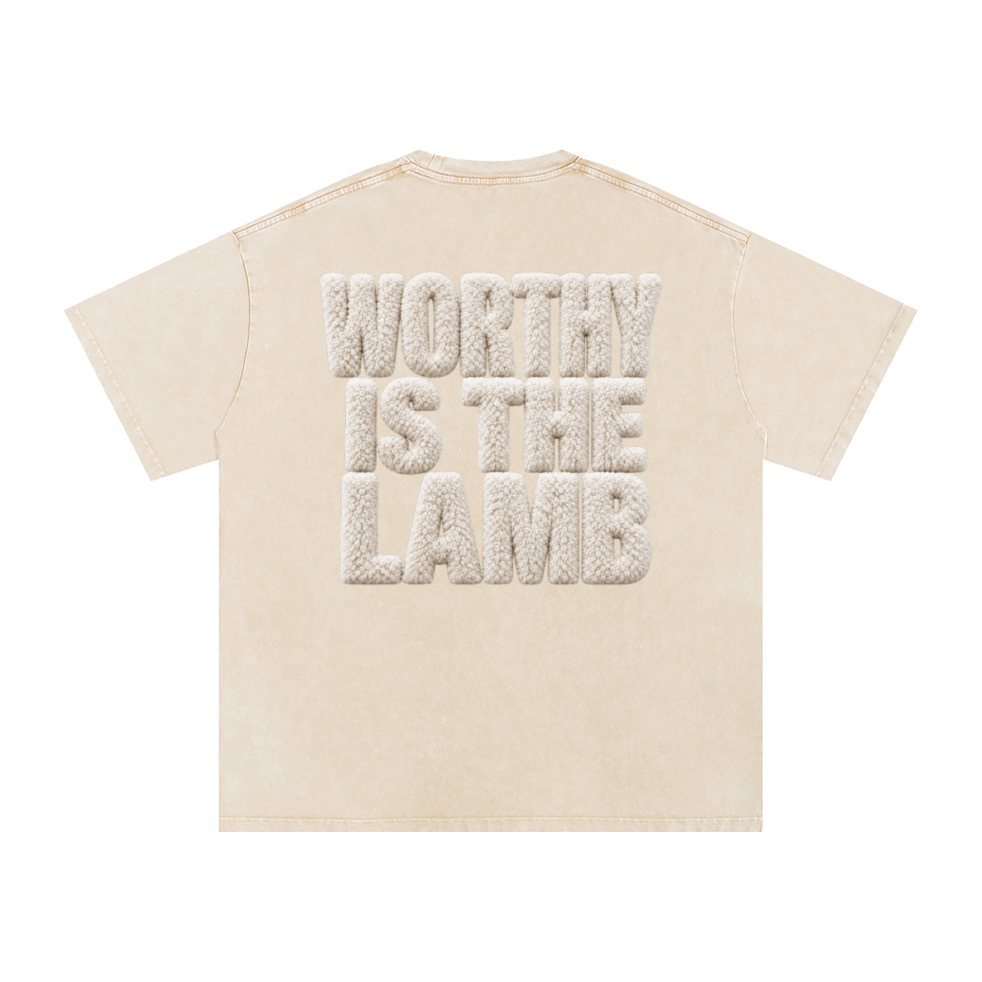 The Lamb Snow Washed Oversized Cotton T-Shirt