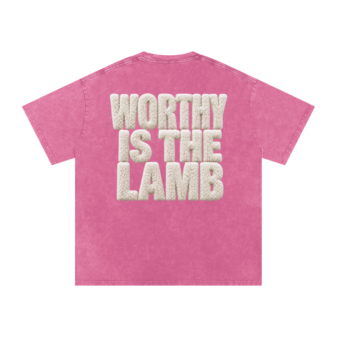 The Lamb Snow Washed Oversized Cotton T-Shirt