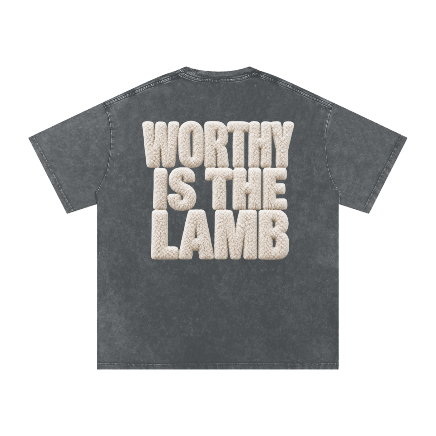 The Lamb Snow Washed Oversized Cotton T-Shirt