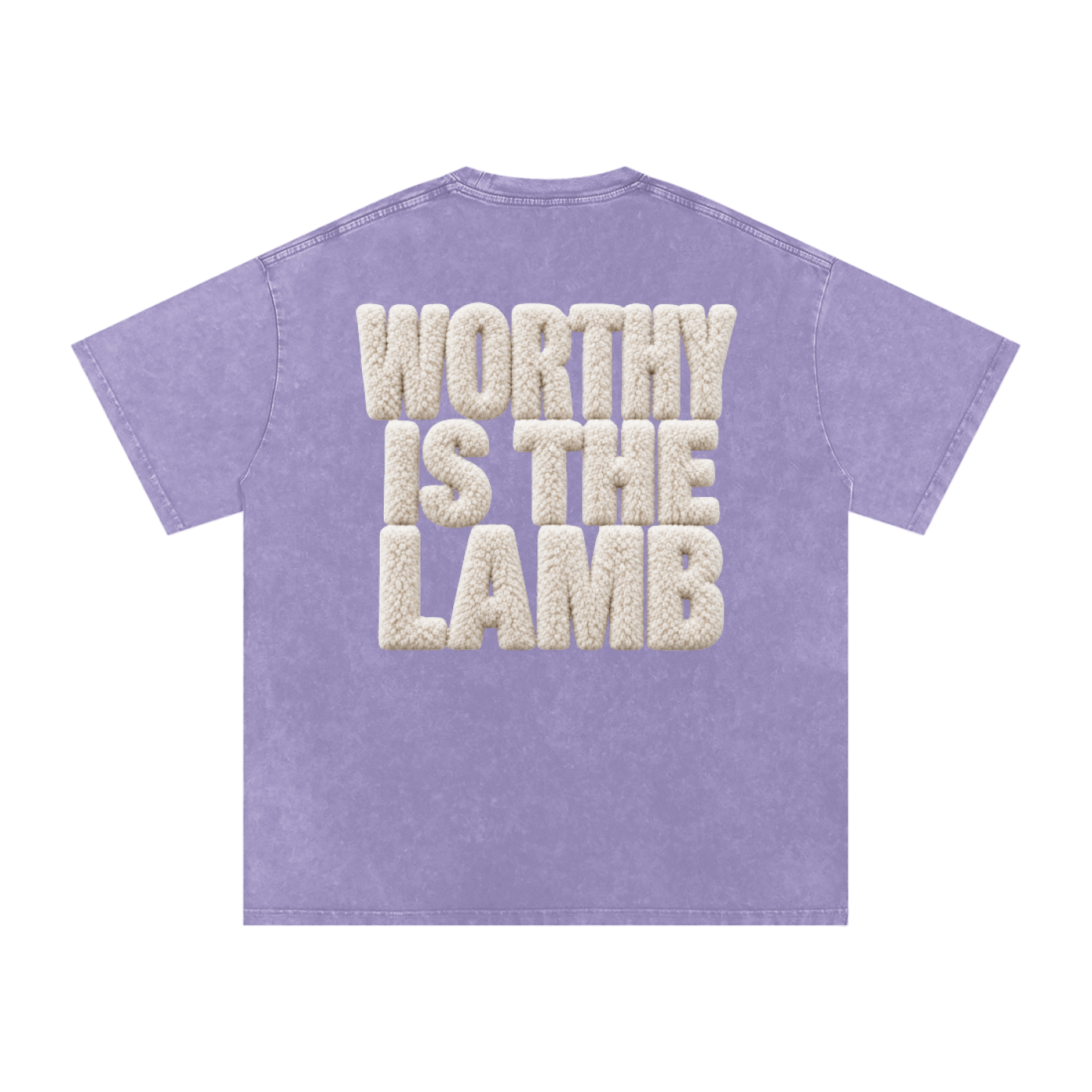 The Lamb Snow Washed Oversized Cotton T-Shirt