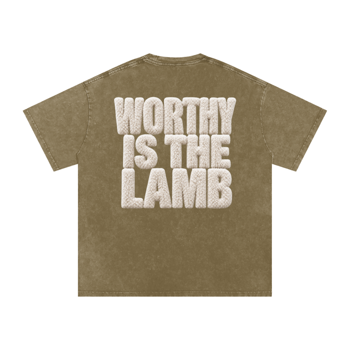 The Lamb Snow Washed Oversized Cotton T-Shirt