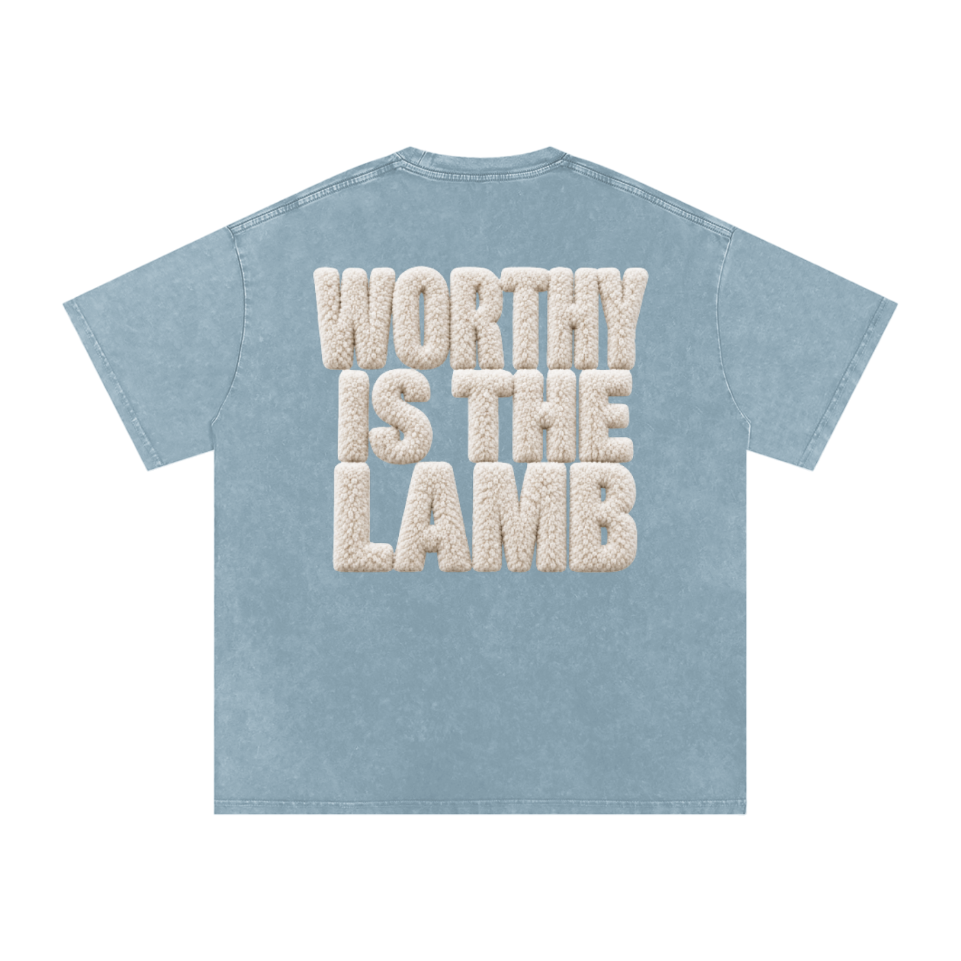 The Lamb Snow Washed Oversized Cotton T-Shirt