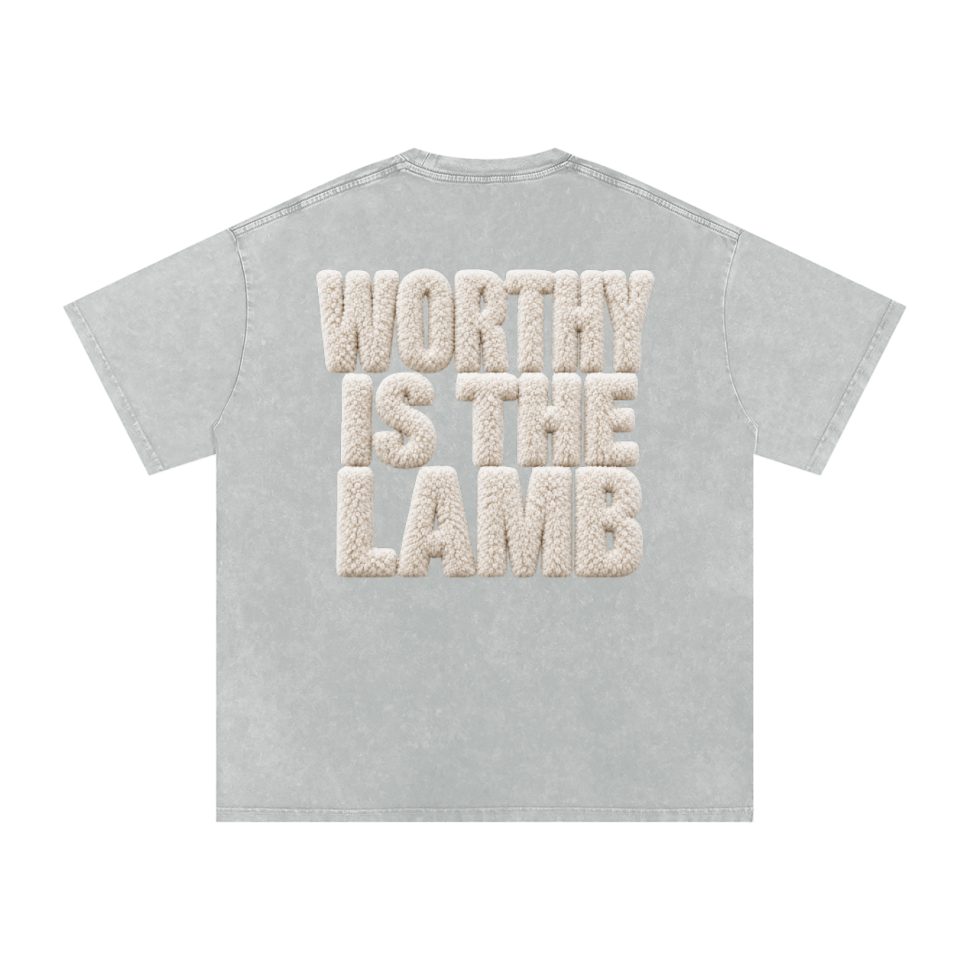 The Lamb Snow Washed Oversized Cotton T-Shirt
