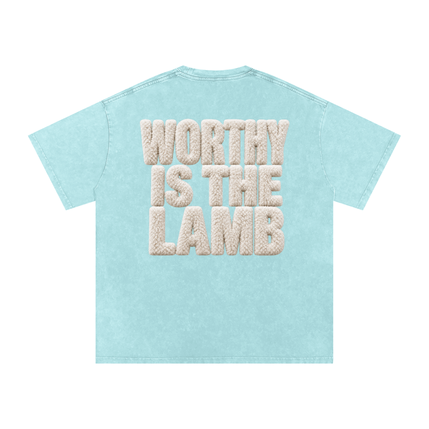 The Lamb Snow Washed Oversized Cotton T-Shirt