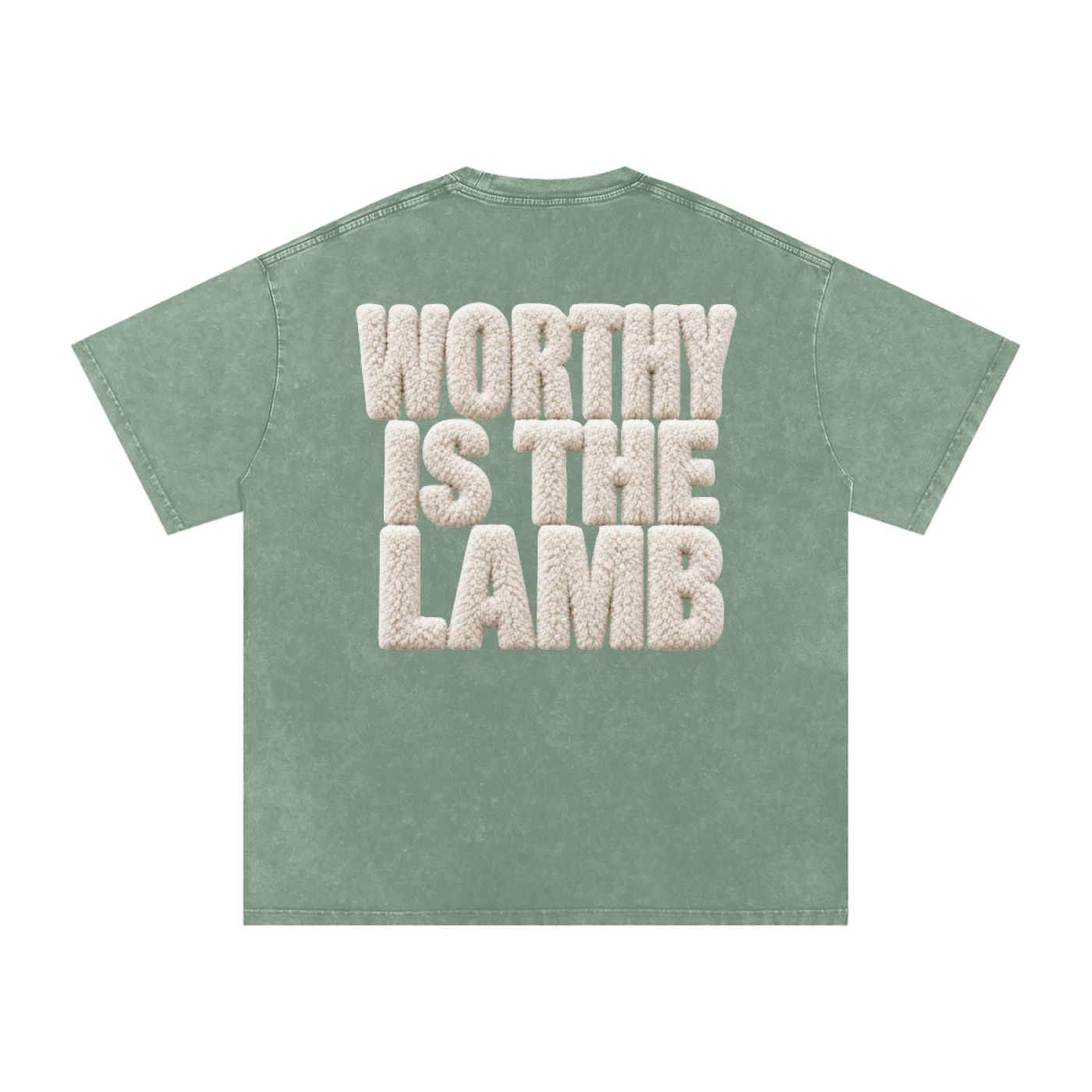 The Lamb Snow Washed Oversized Cotton T-Shirt
